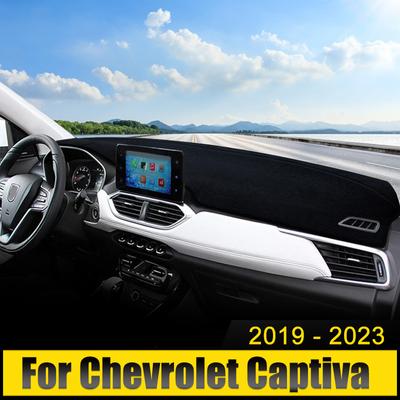Tapis de tableau de bord pour Chevrolet Captiva 2019 2020 2021 2022 2023, protection contre la lumière et le soleil, anti-UV, antidérapant