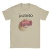 Funny Kasane Teto T-Shirt for Men  Vintage 100% Cotton Tee Shirt Round Neck Short Sleeve T Shirt Printed Tops