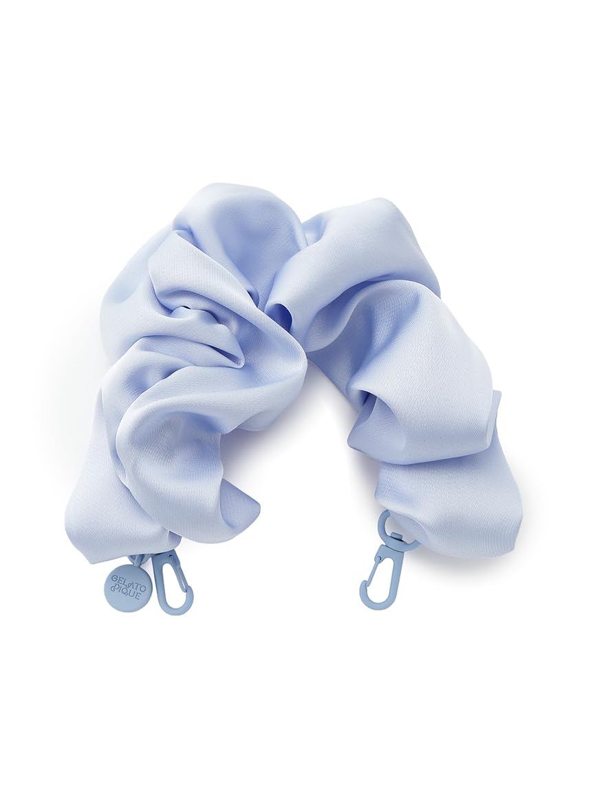 Атласный ремешок с ручкой и сборками PWGG255630BLUF синий