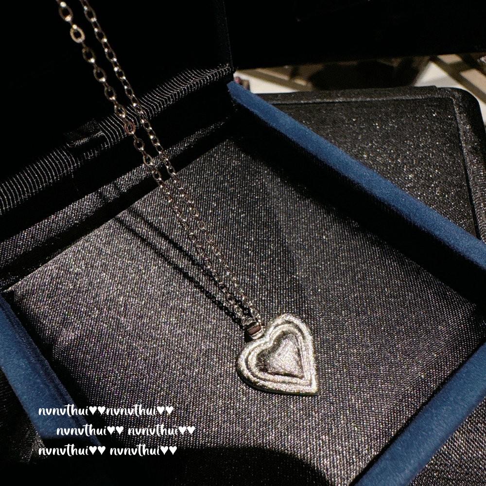 Итальянское Ретро Матовое Ожерелье с Каменем Любви Винтажное Покрытое 18-каратным Золотом, Красное Как Кровь Голубя Цирконий Любви Цепочка на Шею