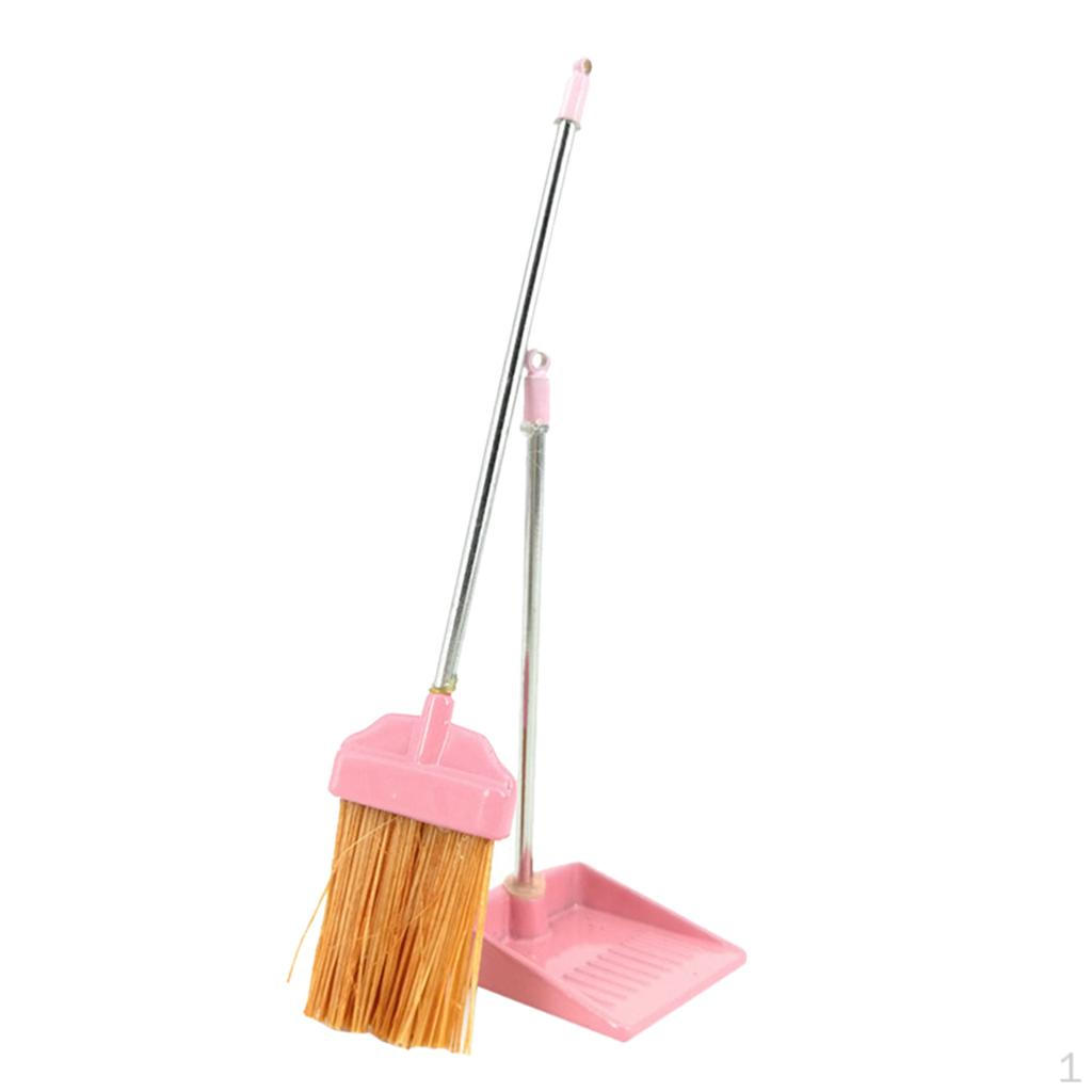 1/12 Broom Dustpan Set for Dollhouse Decorative Accessories