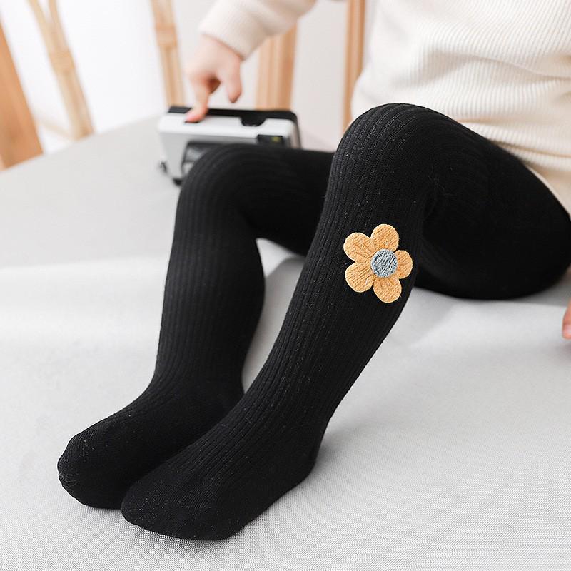 Girls' Baby Bowknot Leggings - Combed Cotton, 0-11 Years, Spring/Autumn