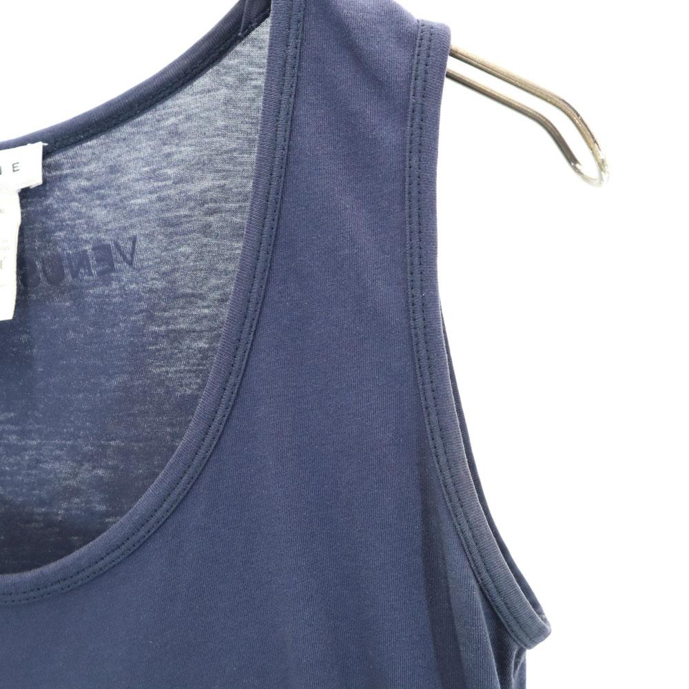 Celine Made In Portugal No Sleeve Tank Top S Navy Women Used