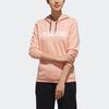 Adidas Neo W Ce Hoody Letter Logo Print Sports Hooded Sweatshirt Women Hoodies Gray Pink DW7957