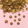Antique Gold Filigree Flower Spacer Bead Cap for DIY Hairpin and Jewelry
