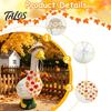 1 Set Autumn Porch Goose Outfit, Straw Hat And Maple Leaf Scarf, Fall Season Goose Costume for 23 Inch Goose Statue Outdoor Yard Lawn Garden Decor
