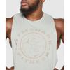 Gymshark Legacy Drop Arm Tank Stone Grey A5a2z Gb7s