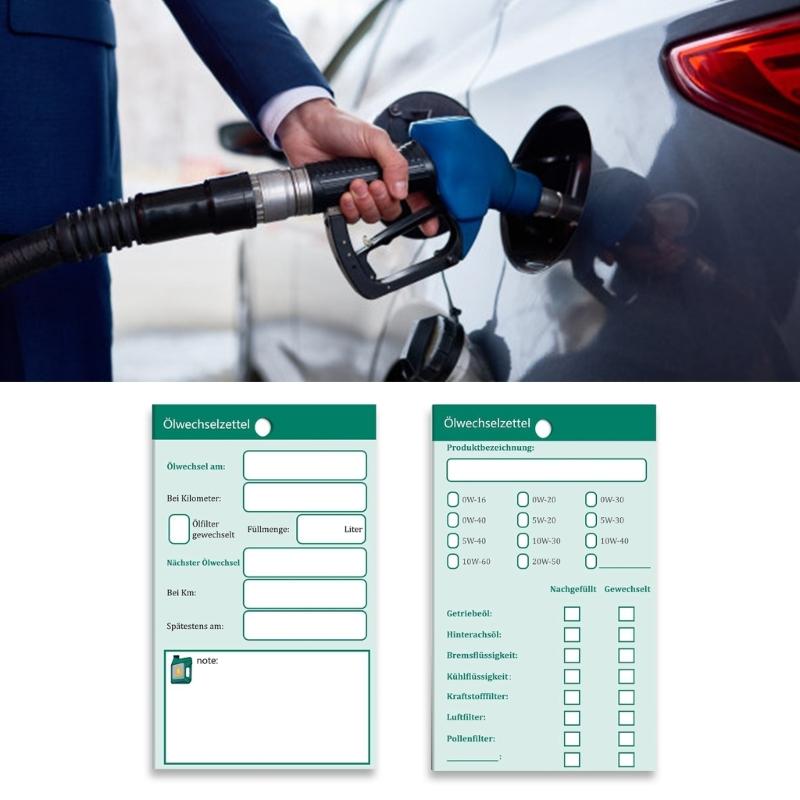 50pcs/100pcs Auto Maintenance Pendants Oil Change Note Reminder Label Oil Change Notes 6x10cm Oil Change Pendants