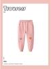 Malwee Girls' Elastic Waist Sweatpants - Autumn Winter European American Style for Toddlers & Kids