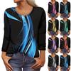 Long Sleeve Shirts For Women Pattern Print Graphic Tees Blouses Casual Plus Size Basic Tops Pullover
