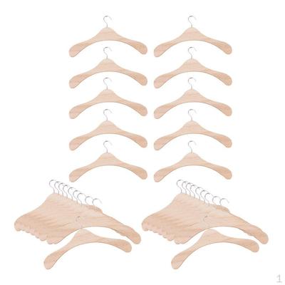 30 stuks Houten Poppenkledinghangers Jas Jurk Hanger Voor