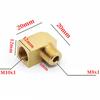 M6 M8 M10 1/8" BSP Male Female Elbow 90 Degree Block Brass Pipe Fitting Connector For Compreesion Fitting Oil Lubrication