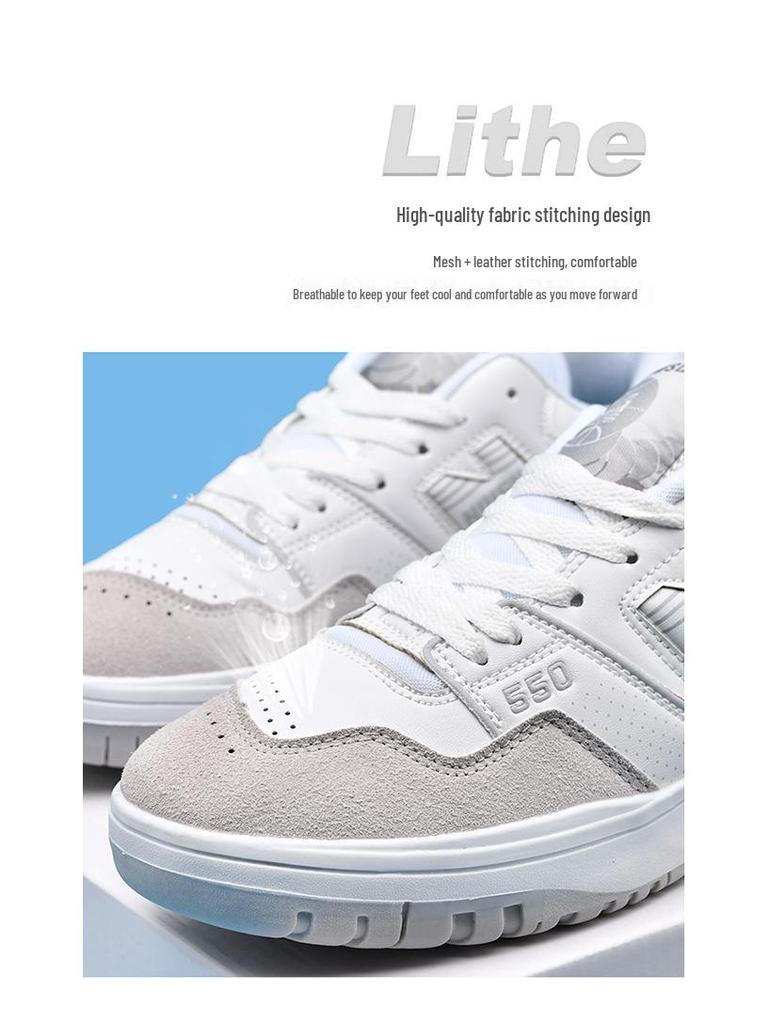 NB550N Men's Retro Canvas Shoes - Versatile Casual Sneakers for Couples and Students