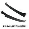 For 2003-2005 Toyota 4runner Bumper Front Headlight Grille Filler Panel Trim Set