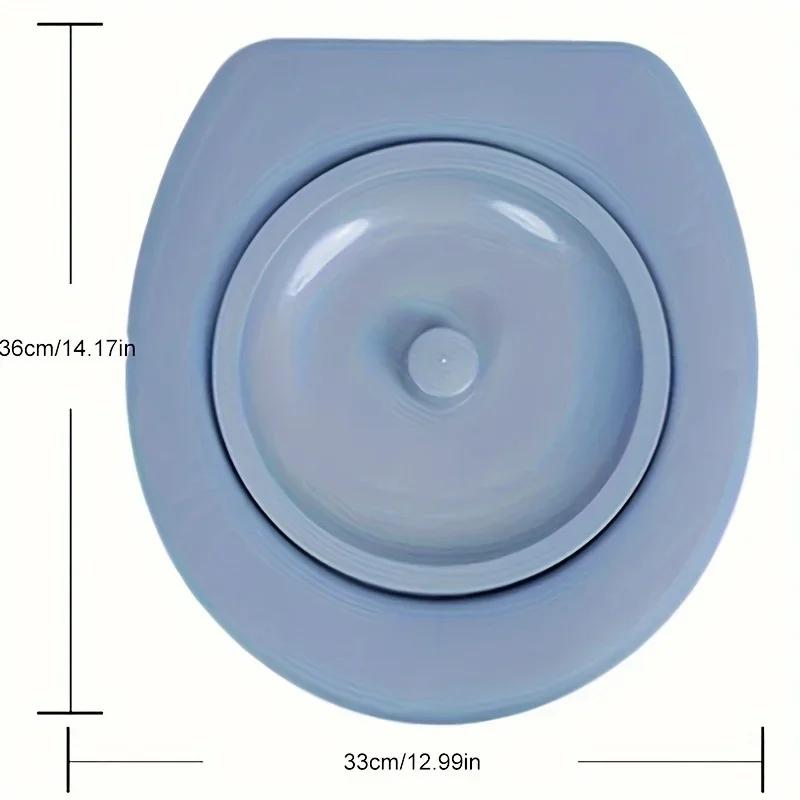 

Portable Camping Toilet Lid, Silicone, Fits Standard Toothbrush Buckets, Durable PP Polypropylene, Ideal for Hiking, Emergencies