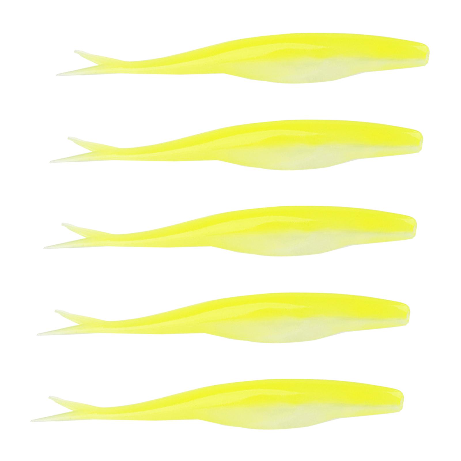 

5Pcs Soft Swimbait Floating Baits Fishing Lures Split Tail Swimbaits Lures Baits Fishing Lures Tackle Accessories G