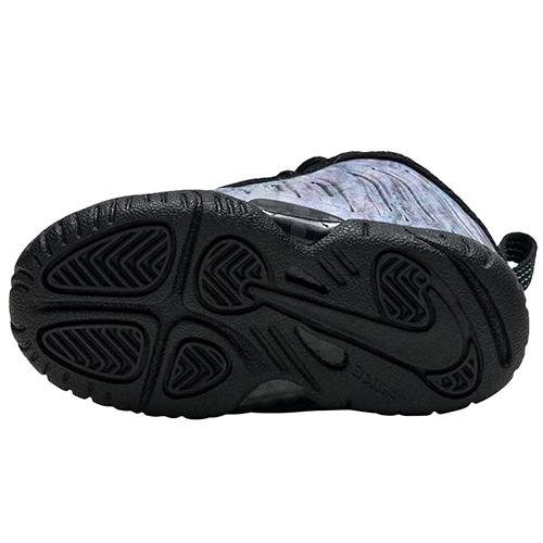 Nike Foamposite One PRM Slip Resistant Abrasion Resistant Mid Top Toddler Shoes Black Multicolor Infant And Toddler AO8038-009