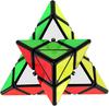 FAVNIC Trojboká kostka Magická věž Magická kostka Roztomilá Magická 3x3x3 Soutěž 3D puzzle Vzdělávací hračka Klasická (Edice MagicTower)