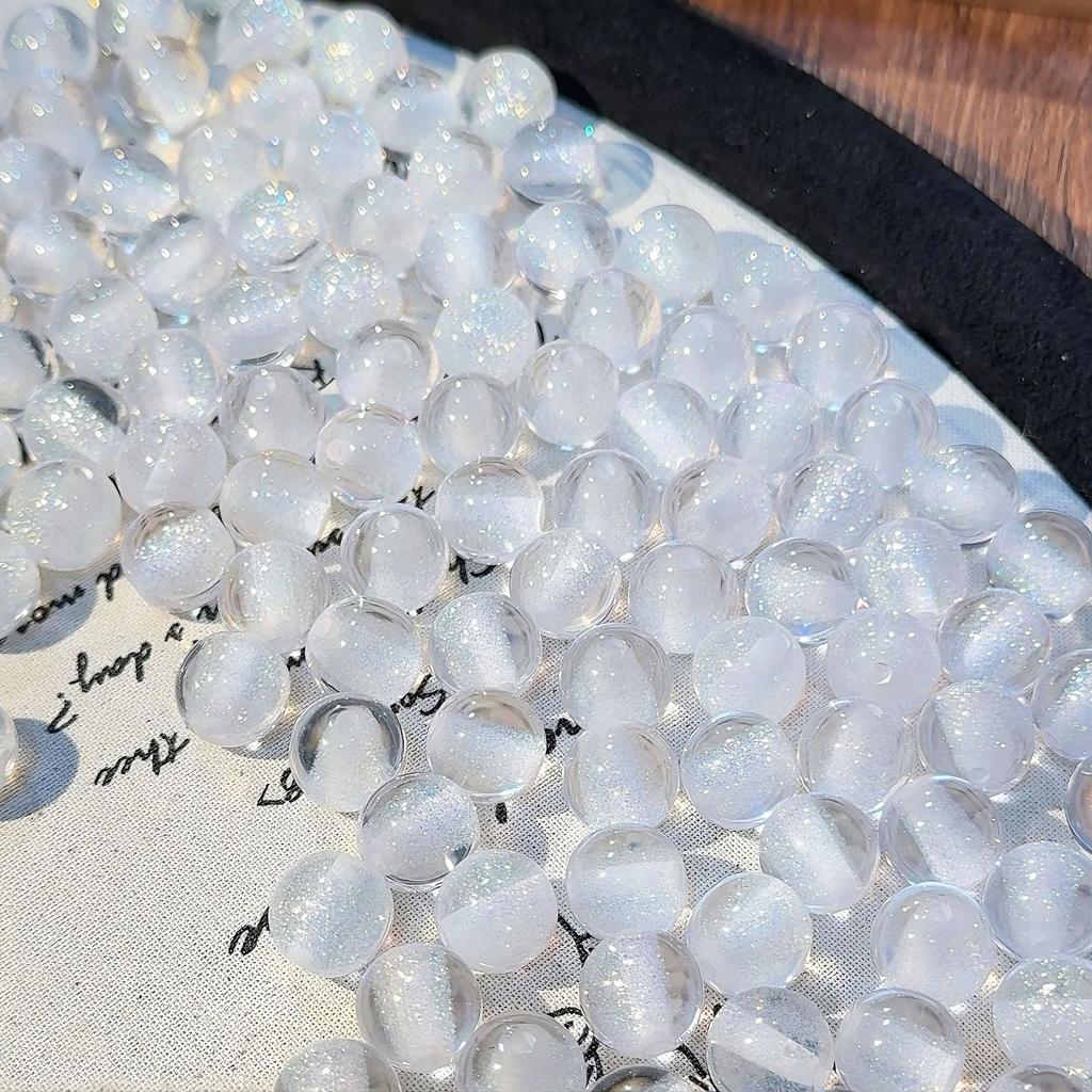 16Mm Soft Heart Filling Dream Starry Sky Fine Flash Cat Eye Resin Loose Beads Handmade DIY Beaded Mobile Phone Chain Accessories