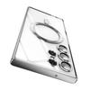 Luxury Plating Magnetic Case For Samsung Galaxy S21 S23 Fe S24 Ultra S22 Plus Apple Magsafe Cover 10H 6K Glass Camera Protect