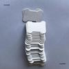 White Paper Thread Bobbins for Cross Stitch Organizing