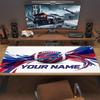 Buffalo Bills Druck Kissen Rutschfest Laptop Tablet Großes Mauspadd XXL Matte Mini-PC Spielmatte Mit Schlosskante