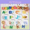 Alphabet Wooden Educational Puzzle Colorful Letters Matching For Kids Toy Learn