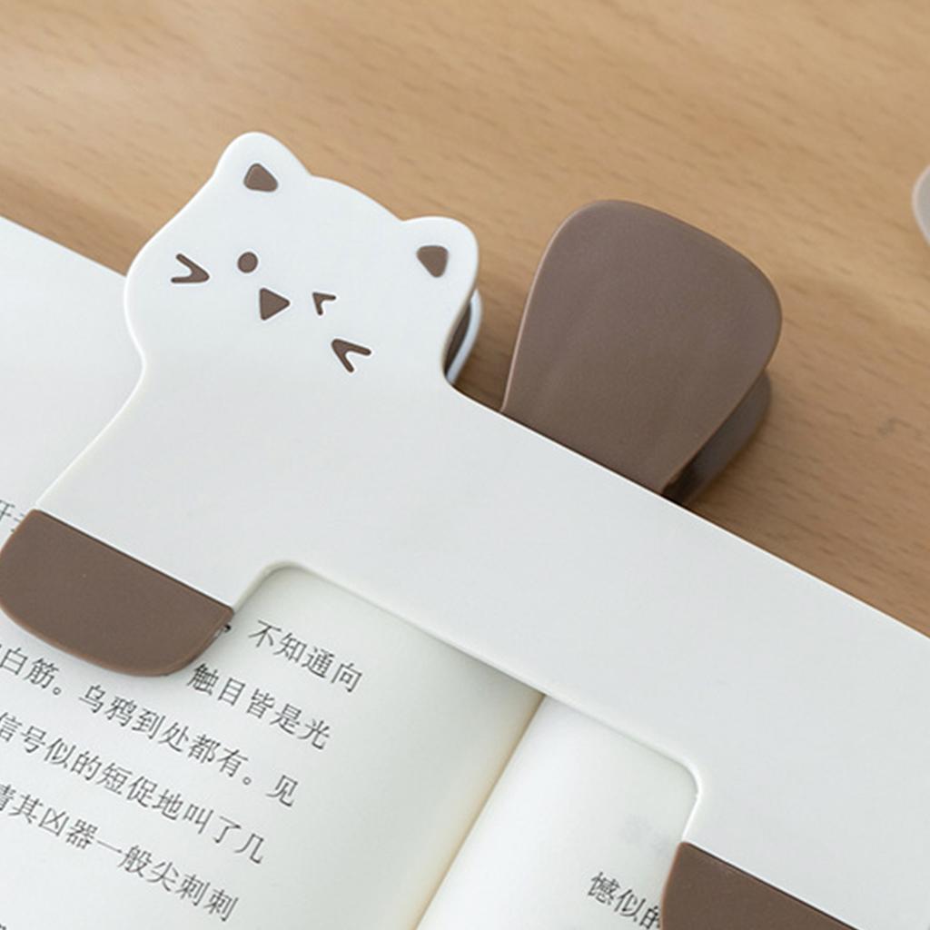 Portable Cat Design Page Holder Adorable Cat Design Reading Rack for Book Lovers & College Students