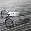 Stainless Steel Drive Safe Keychain Letter Keychain  Gifts for Valentines Day