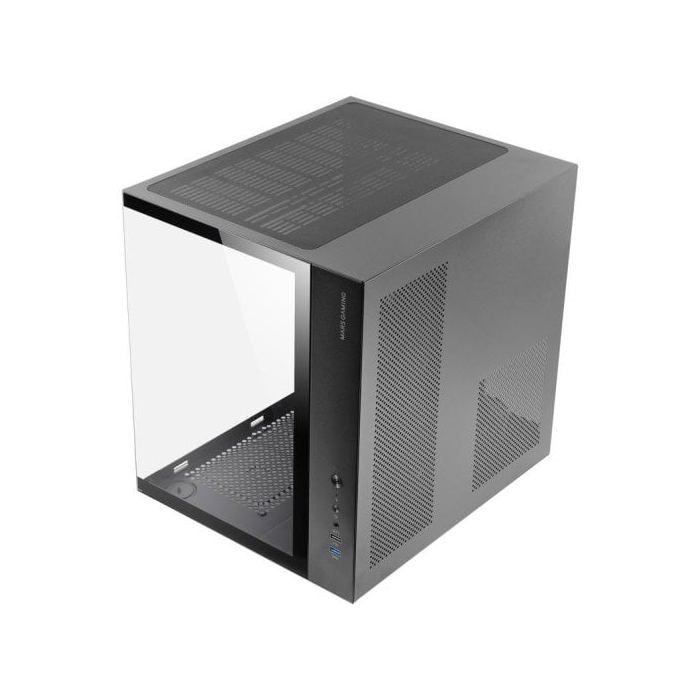 Mars Gaming MCV-ONE Caja Gaming ATX Doble Cristal Templado Ventilador Trasero FRGB 12cm Negro