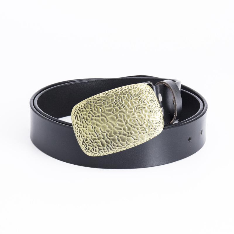 Snakeskin Cowhide Belt Accessories Black Coffee Two-Color Belt Fashion Belt