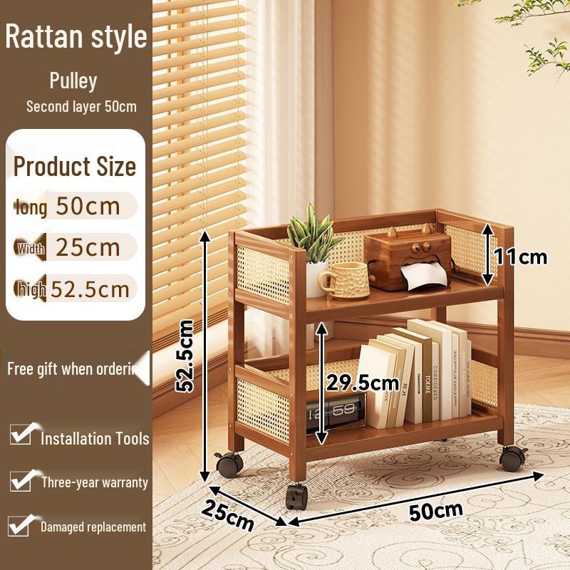 Többszintű mobil tárolóállvány: Álló, többfunkciós kocsi nappalihoz és háztartási cikkekhez.