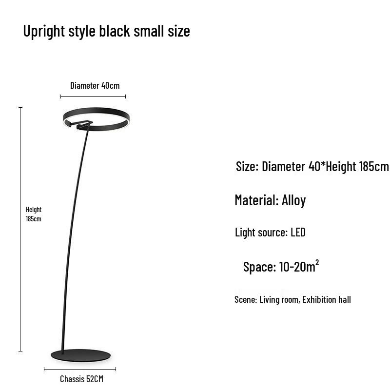 Nordic Minimalist Post-Modern Floor Lamp for Living Room - Creative Vertical Sofa Lighting with Luxury Design