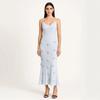 European and American style summer new women's clothing knitted flower dress women