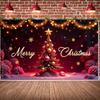 Holiday Decoration Christmas Tree Winter Decoration Event Decor Colorful Lights Seasonal Banner For Indoor Decoration Winter