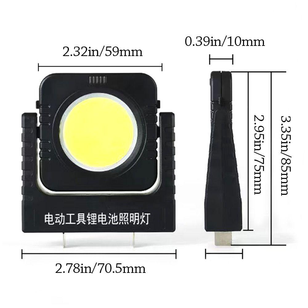 Power Tool Parts LED Work Light Universal Adjustable Angle Portable Work Lights Durable for Makita/Milwaukee/Dewalt/Bosch