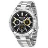 Orologio da uomo 270 Dual Time Multifunzione Acciaio Inossidabile Quadrante Nero Quarzo R3253578021