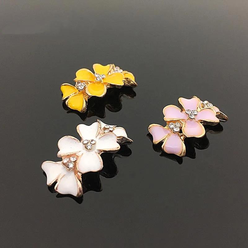 

Engood 100Pcs Arc Flower Rhinestone Buttons Wedding Decoration DIY Hair Accessories Sewing Trim & Embellishments Craft Buckles