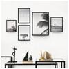 Gallery Wall Art Prints Black and White Palm Tree Surf Ocean Landscape Inspiring Posters and Print Wall Decor for Living Room No Frame
