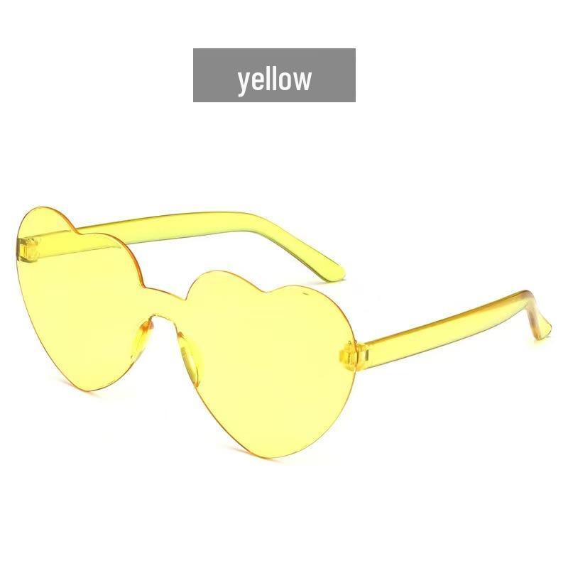 Unisex Peach Heart Sunglasses & Women's Heart Jumpsuit