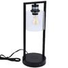 Table Lamp 3 Levels Brightness Touch Control Industrial Bedside Lamp with 7W Wireless Charing USB Port for Home Bedroom