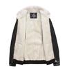 Luxurious Faux Leather Fur Jacket For Men With Warm Lined Interior And Slim Fit Design