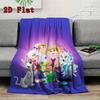 Cartoon Jason Family 2D Flat Pattern Flannel Blanket High quality All Seasons Warmth and Comfort Perfect for Christmas Gifts.