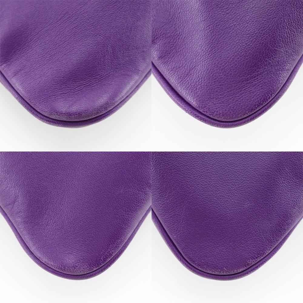 HERMES Aline Mini Shoulder Bag purple/SilverHardware Vaux Swift Women Used