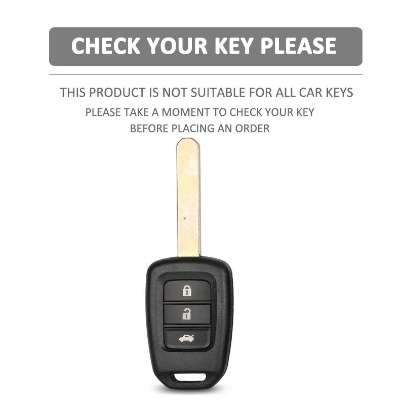 3button Silicone Car Key Fob Cap Cover Protect Skin Case Rubber Shell Hood Set for HONDA Jazz Civic Jade Vezel City Fit HR-V HRV