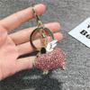 Flying Pig Keychain Zodiac Car Keychain Ring Couple Diamond Small Gift Pendant
