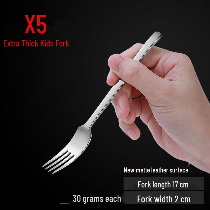 Qiwei 5-Piece Eco-Friendly Long-Handle Fruit Forks