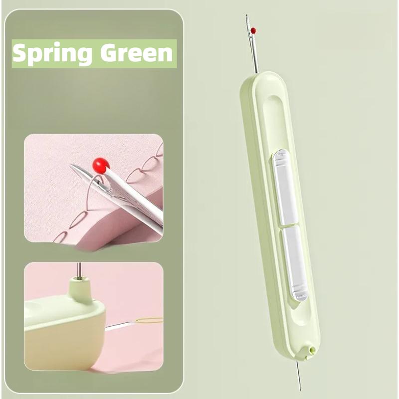 2 in 1 Hand Sewing Needle Threader and Seam Ripper Multifunctional Threading and Stitch Removal Tool Elderly Diy Craft Accessory