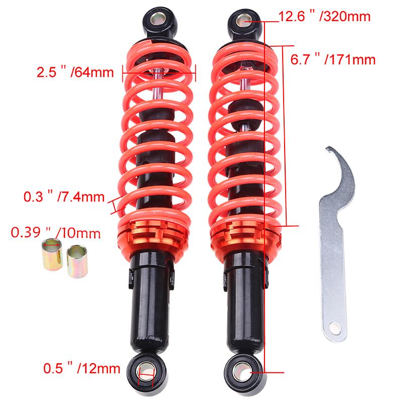320mm 12.5 Universāls Motocikla Gaisa