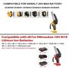 Motosserra Mini 4/6In Sem Fio Marcenaria Portátil Jardim Serra Elétrica Ferramenta de Corte Compatível Bateria Makita/Dewalt/Milwaukee 18V